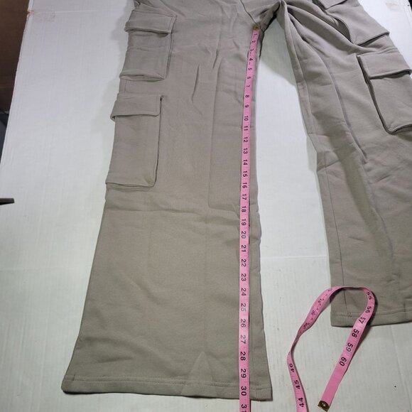 WeWoreWhat Women Beige Cotton Cargo Pants Sweatpants Size S - Picture 7 of 10